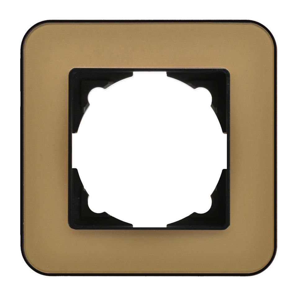 Günsan Radius Metalik Siyah & Pearl Gold Tekli Çerçeve