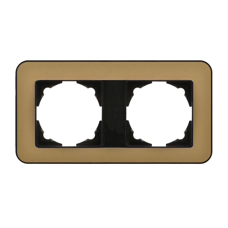 Günsan Radius Metalik Siyah & Pearl Gold İkili Çerçeve