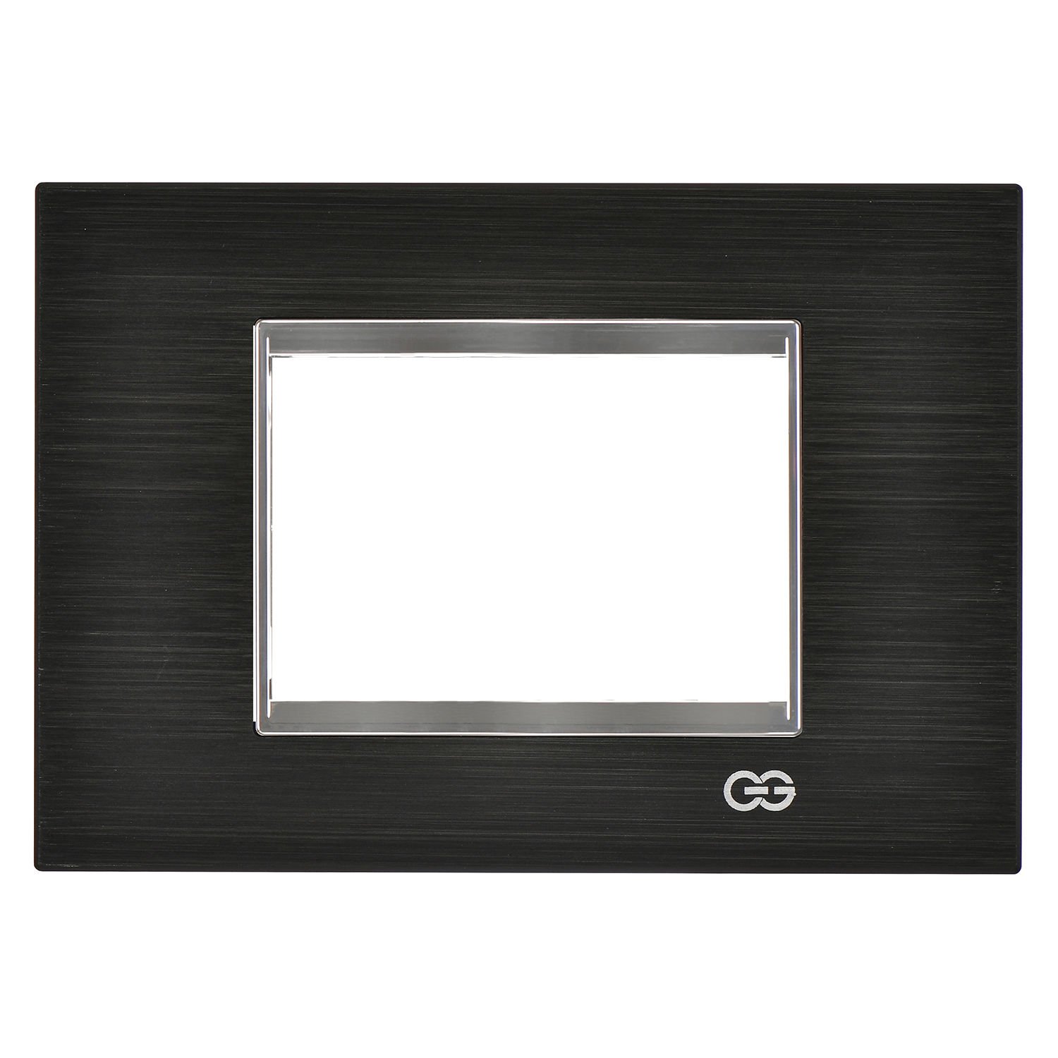 Günsan Domino Siyah & Krom Çerçeve / Çıtası Krom- 3M