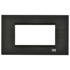 Günsan Domino Siyah & Siyah Çerçeve / Çıtası Krom- 4M