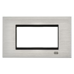 Günsan Domino Gümüş & Siyah Çerçeve Çıtası - 4M