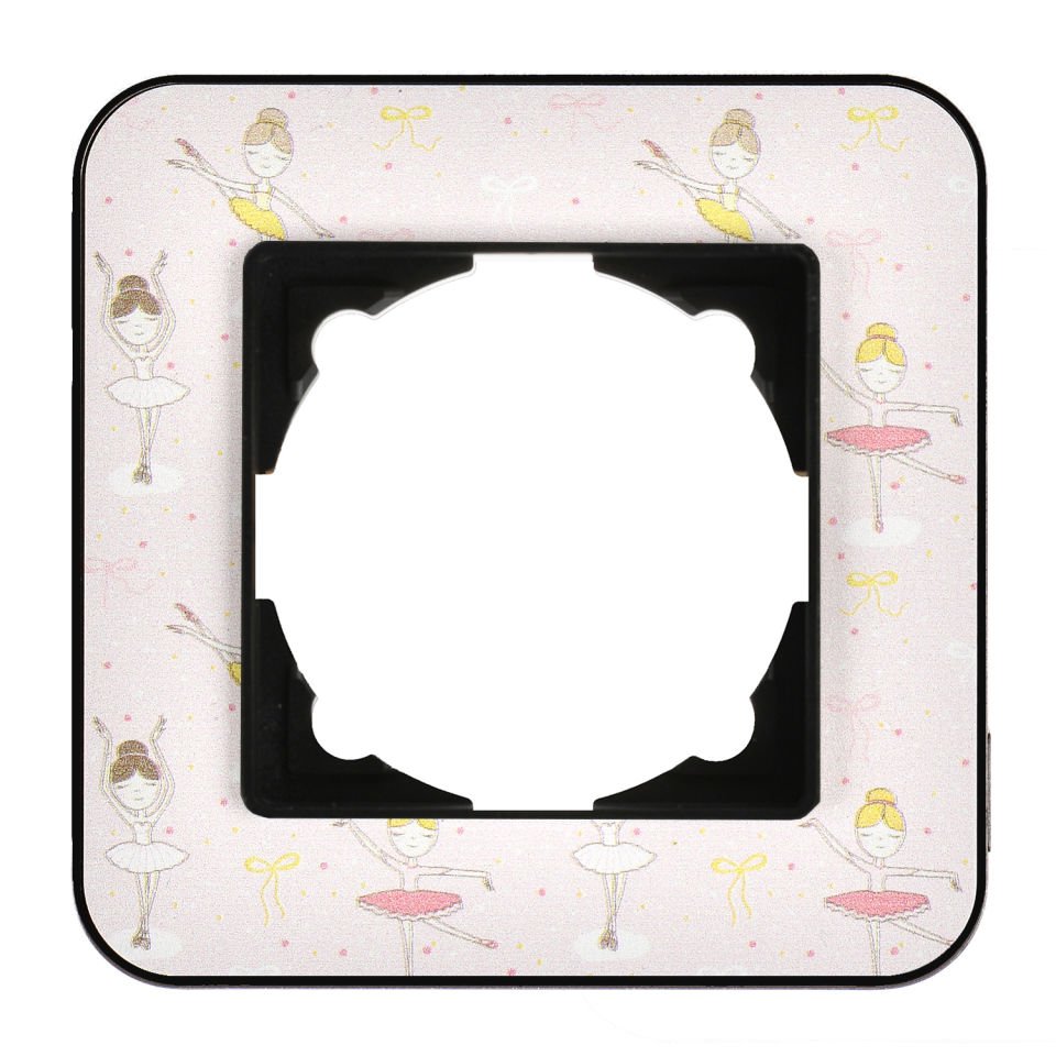 Günsan Radius Metalik Siyah & Pinky Ballerina Tekli Çerçeve