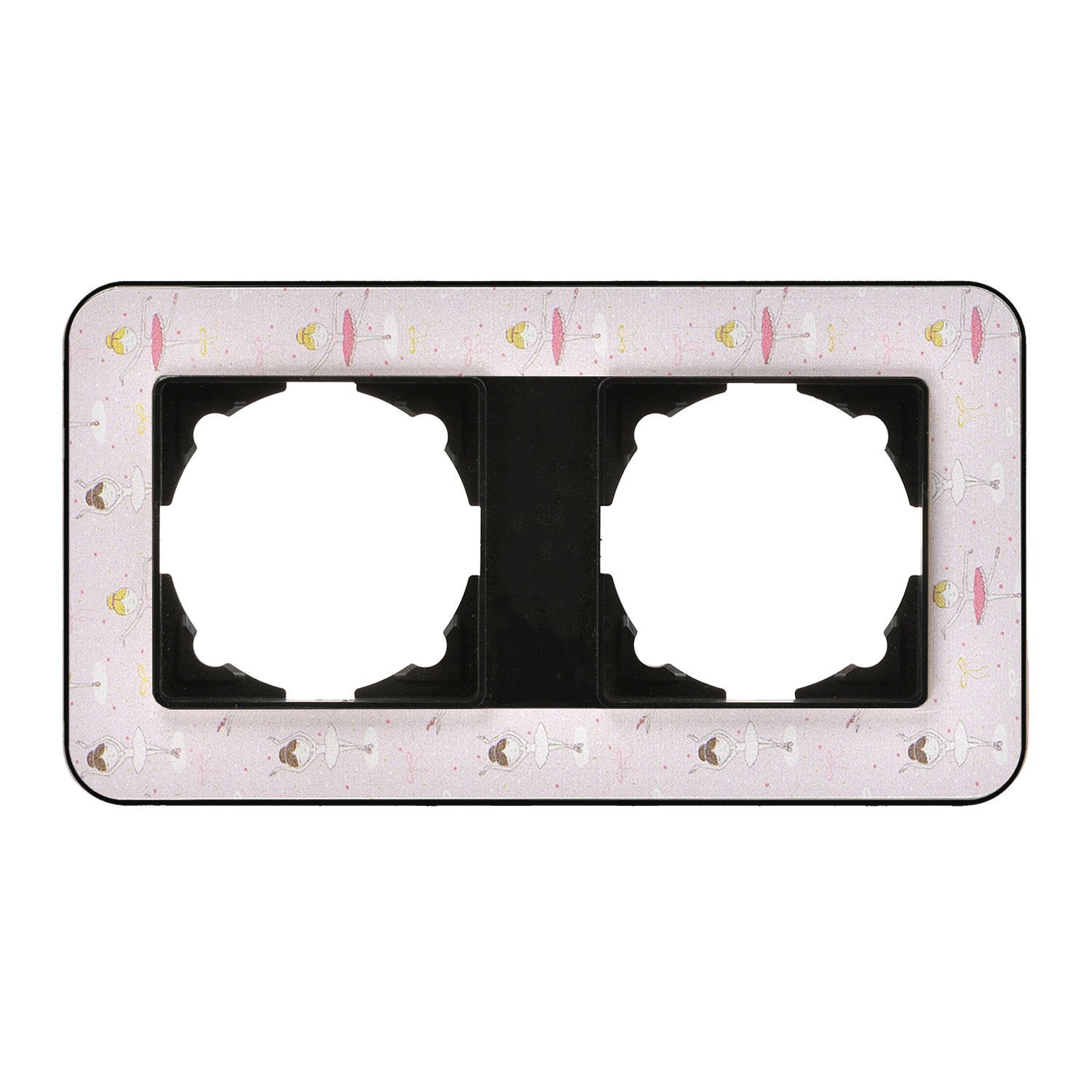 Günsan Radius Metalik Siyah & Pinky Ballerina İkili Çerçeve