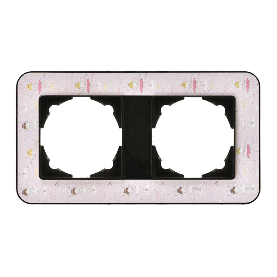 Günsan Radius Metalik Siyah & Pinky Ballerina İkili Çerçeve