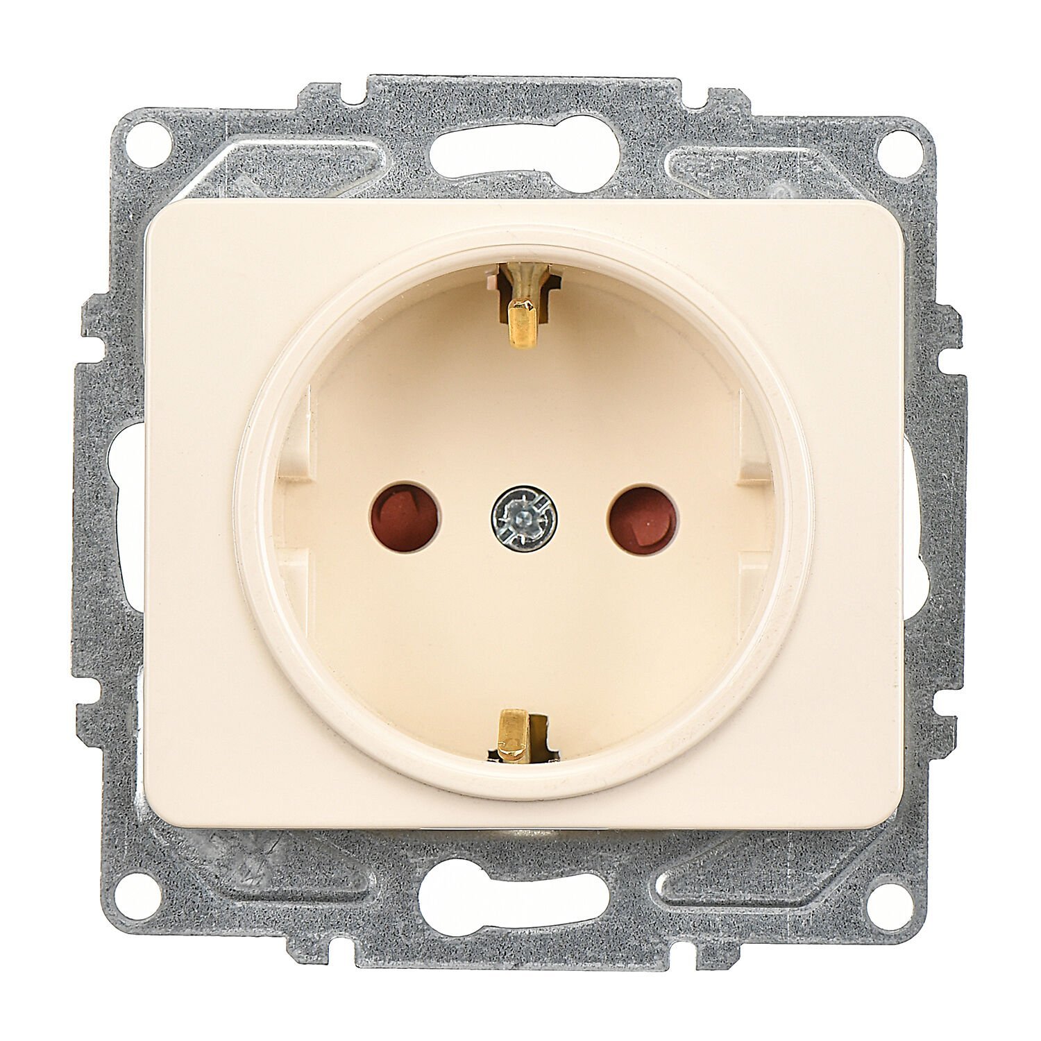 Günsan Fantasy Krem Çocuk Korumalı Topraklı Priz - Klipsli