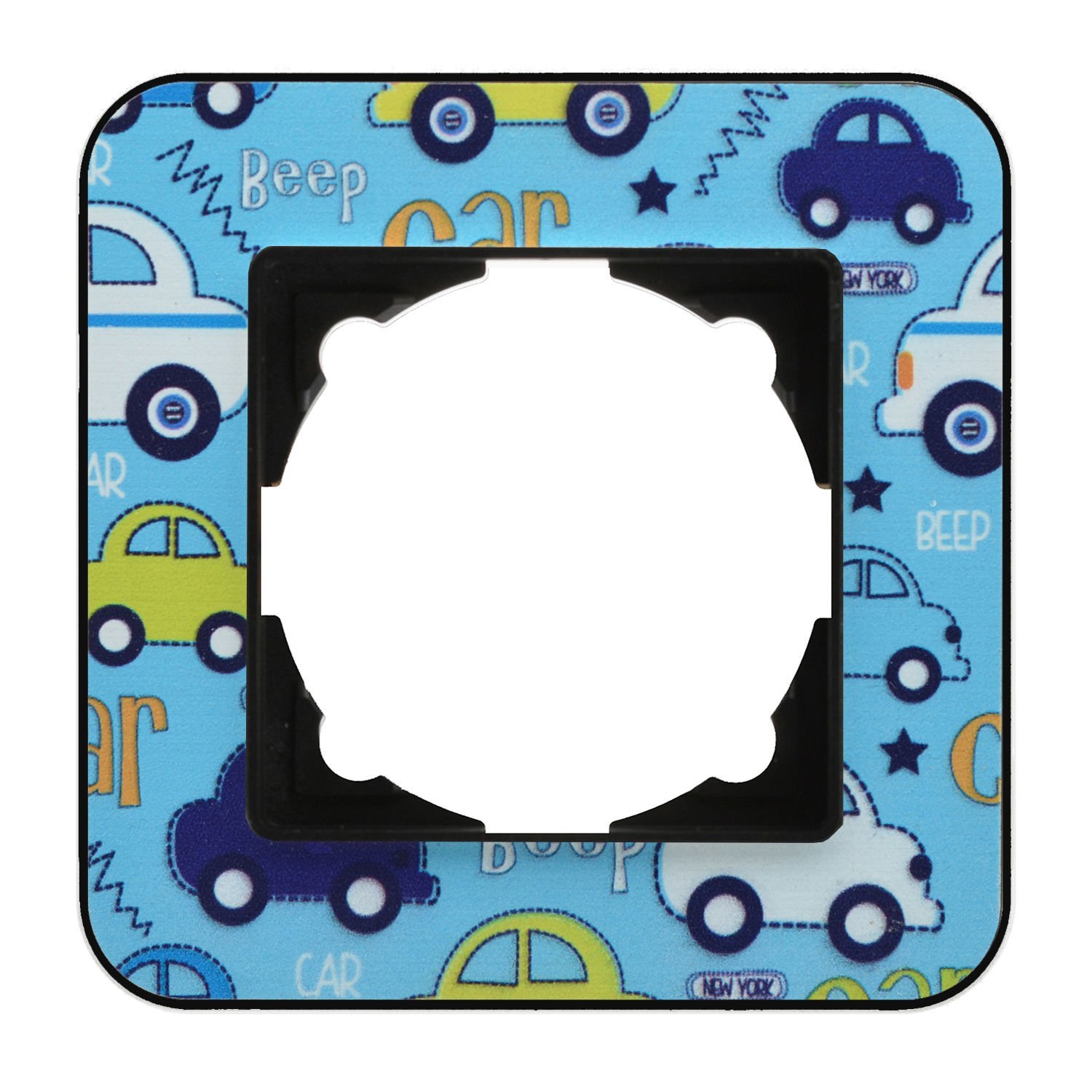 Günsan Radius Metalik Siyah & Little Cars Tekli Çerçeve