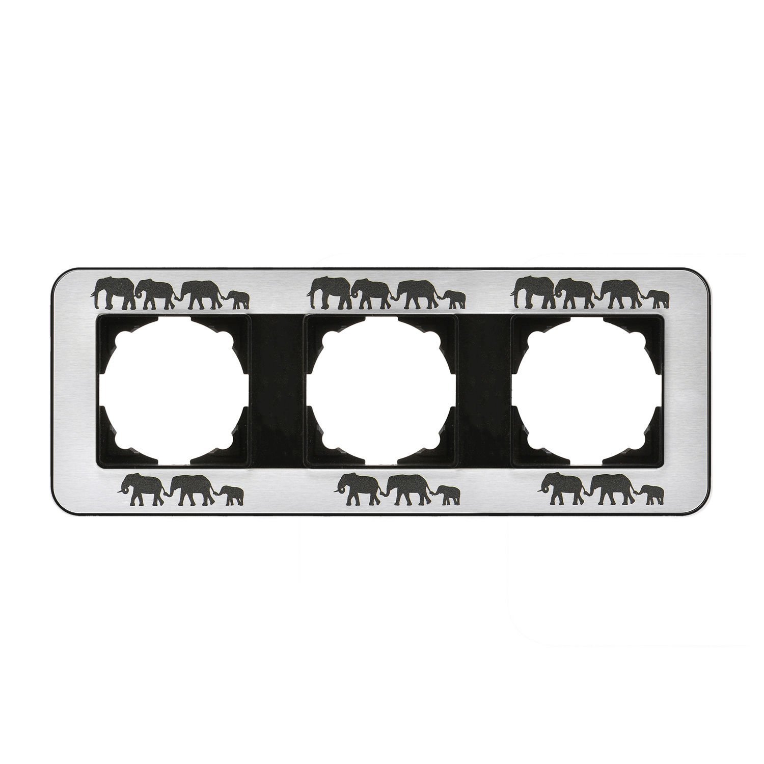 Günsan Radius Metalik Siyah & Good Luck Üçlü Çerçeve