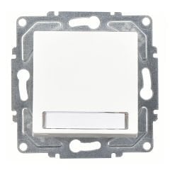 Günsan Eqona Beyaz Klipsli Eqona Işıklı Etiketli Zil Butonu 12V