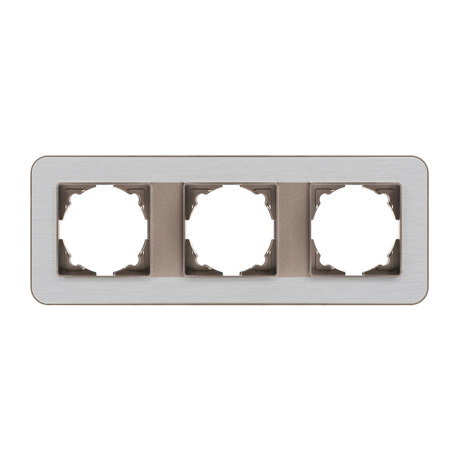 Günsan Radius Mocha & Silver Light Üçlü Çerçeve