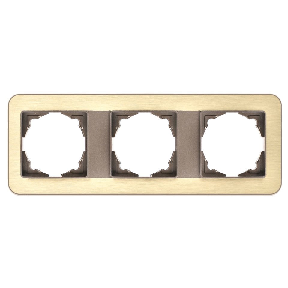 Günsan Radius Mocha & Gold Üçlü Çerçeve