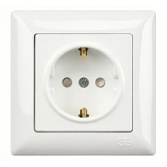 Günsan Visage Beyaz Çocuk Korumalı Topraklı Priz