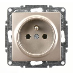 Günsan Visage Metalik Bej UPS Priz - 16A 250V - Klipsli